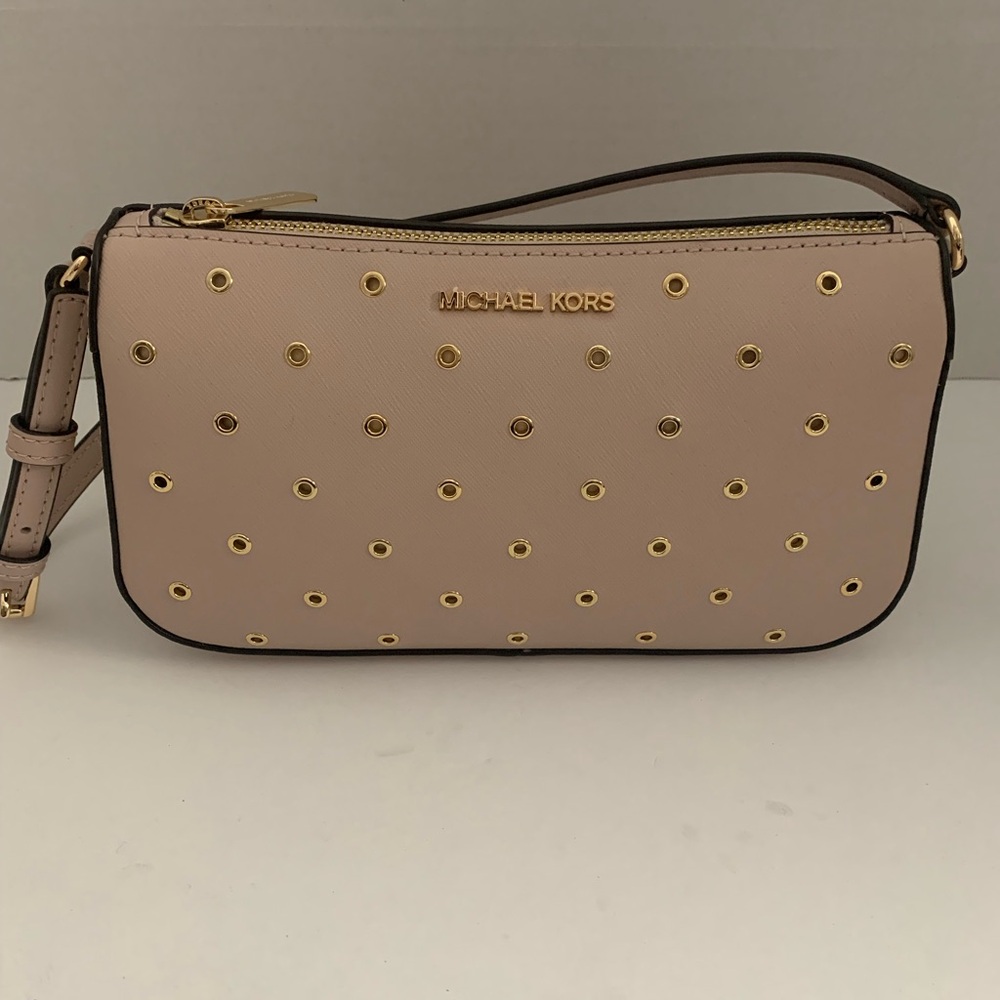 Michael Kors Pink Studded Pouchette
